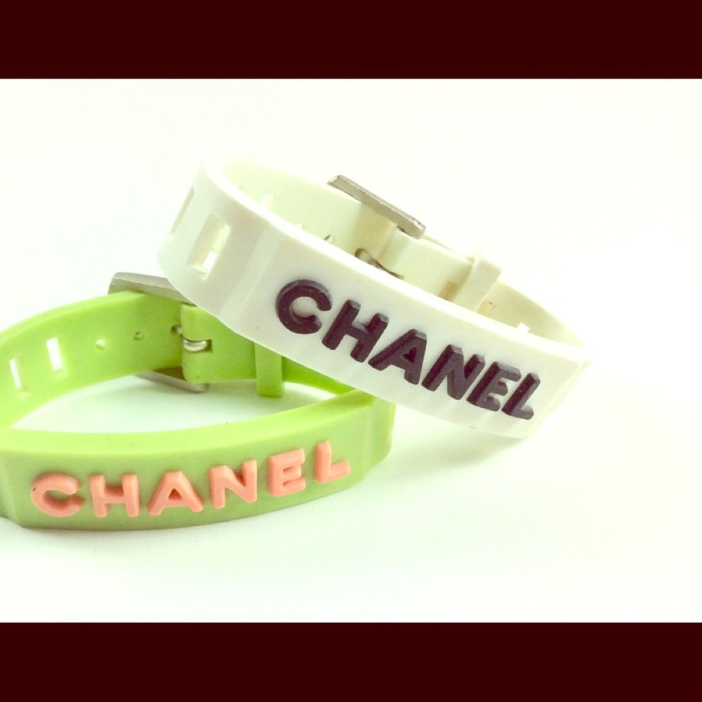CHANEL rubber bracelet
